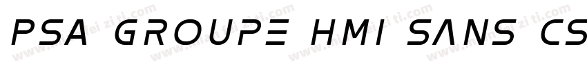 PSA Groupe HMI Sans CS Regular字体转换